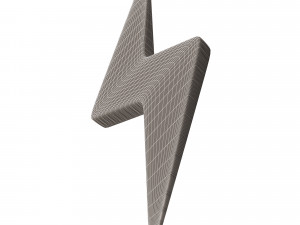 lightning symbol Modello 3D