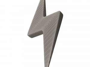 번개 기호 3D 모델
