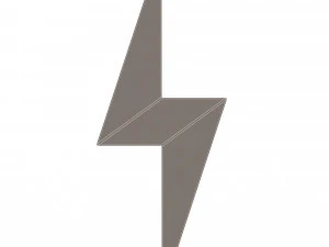 번개 기호 3D 모델