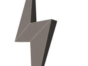 번개 기호 3D 모델