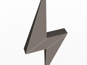 lightning symbol Modello 3D