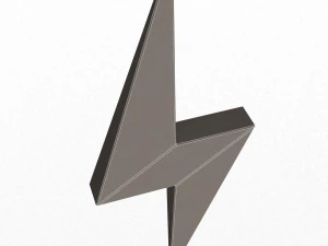 번개 기호 3D 모델