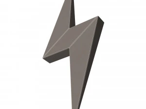 번개 기호 3D 모델