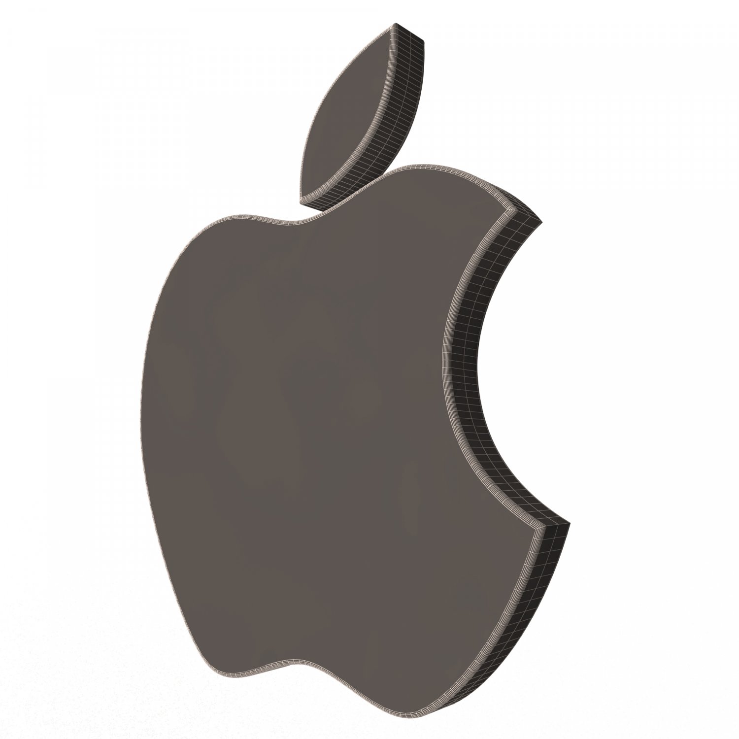 Apple Logo 3D Icon download in PNG, OBJ or Blend format