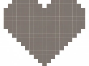 픽셀 하트 3D 모델
