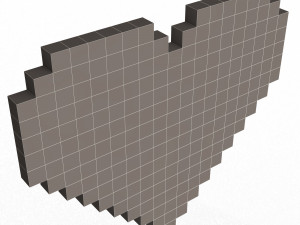 Pixel Heart 3D 模型