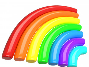 Rainbow Icon Model 3D