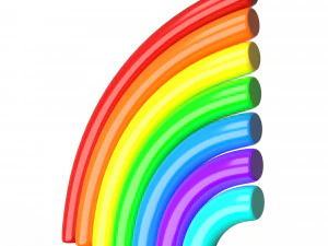 Rainbow Icon 3D Model