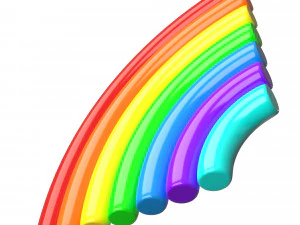 Rainbow Icon 3D Model