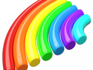 Rainbow Icon 3D Model
