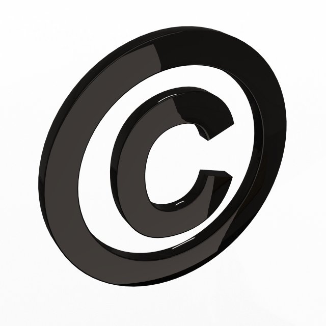 Copyright Icon 3D मॉडल .c4d .max .obj .3ds .fbx .stl .blend