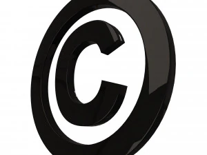 Copyright Icon 3D Model