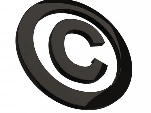 Copyright Icon 3D Model