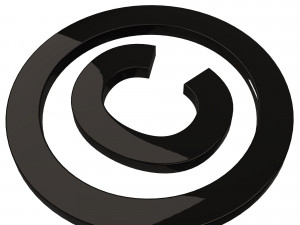 Copyright Icon 3D मॉडल