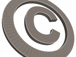 Copyright Icon 3D मॉडल