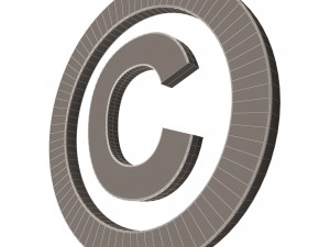 Copyright Icon 3D मॉडल