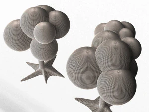 만화 나무 3D 모델