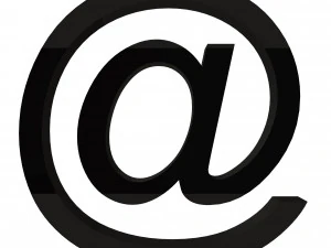 Icono de arroba Modelo 3D