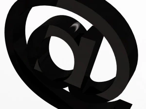 Arroba Icon 3D Model