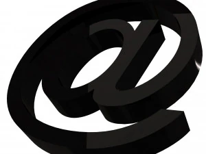 Arroba Icon 3D Model