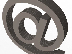 Arroba Icon 3D Model
