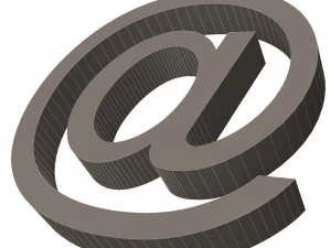 Arroba Icon 3D Model