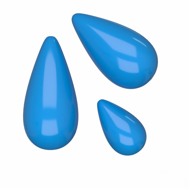 Tears Icon Model 3D .c4d .max .obj .3ds .fbx .stl .blend 