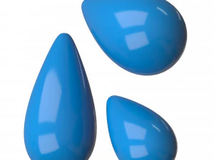 Tears Icon 3D Model