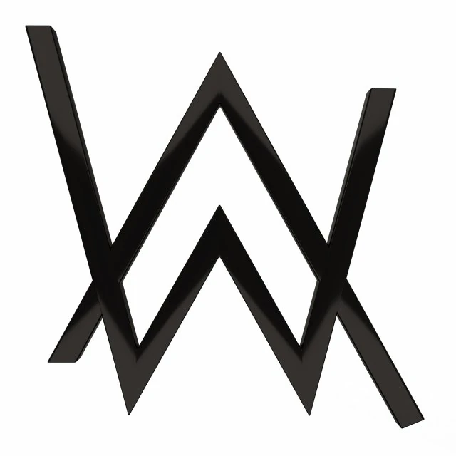 Alan Walkar Logo 3D Model .c4d .max .obj .3ds .fbx .stl .blend 