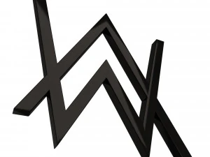 Alan Walkar Logo 3D Model