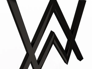 Alan Walkar Logo 3D Model