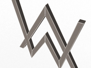 Alan Walkar Logo 3Dモデル