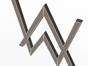 Alan Walkar Logo 3D Model