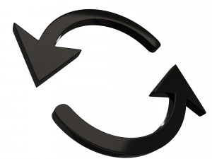 동기화 기호 3D 모델