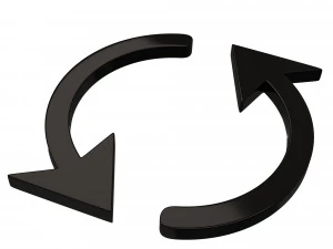 동기화 기호 3D 모델