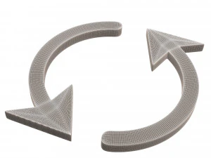 동기화 기호 3D 모델