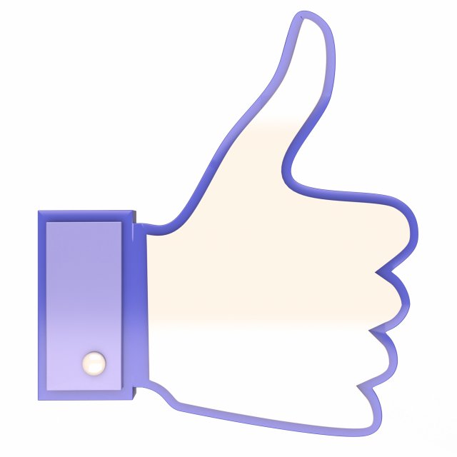 Like Icon 3D Model .c4d .max .obj .3ds .fbx .stl .blend 