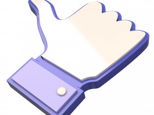 Like Icon 3D Model