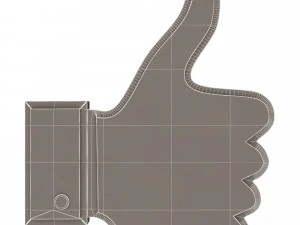 Like Icon 3D Model
