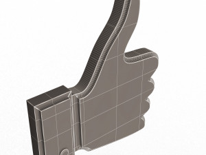 Like Icon 3D Model