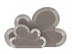 Cloud icon 3D Model