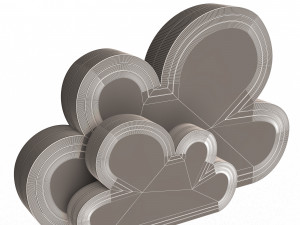 Cloud icon 3D Model