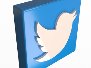 Social Media Logo Model 3D