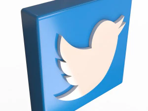 Social Media Logo 3D Model