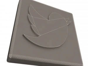 Social Media Logo 3D Model
