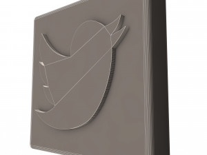 Social Media Logo Model 3D