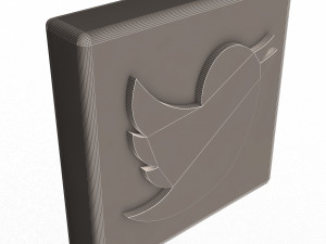 Social Media Logo Model 3D