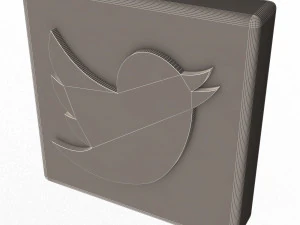 Social Media Logo 3D Model