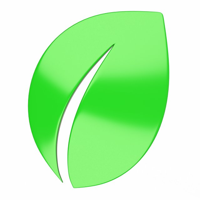 Leaf Symbol 3D मॉडल .c4d .max .obj .3ds .fbx .stl .blend 