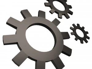 설정 아이콘 3D 모델